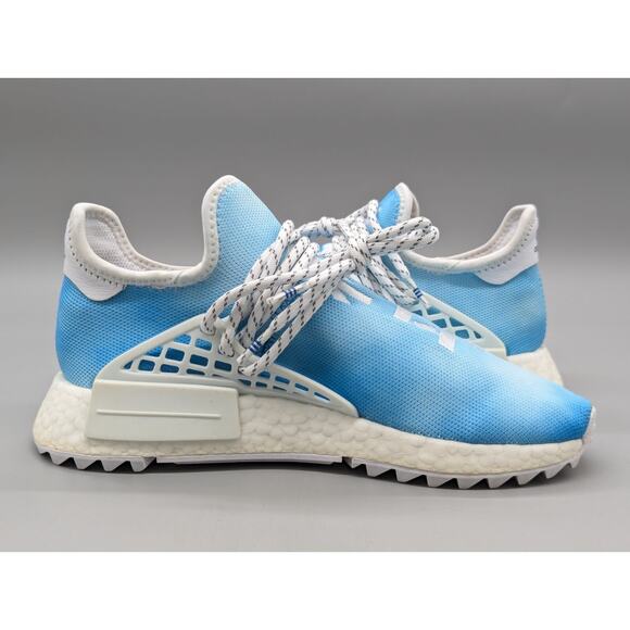 Adidas Mens Pharrell NMD HU China Pack Peace Shoes Sneakers Blue F99763 Size 5 main image 2